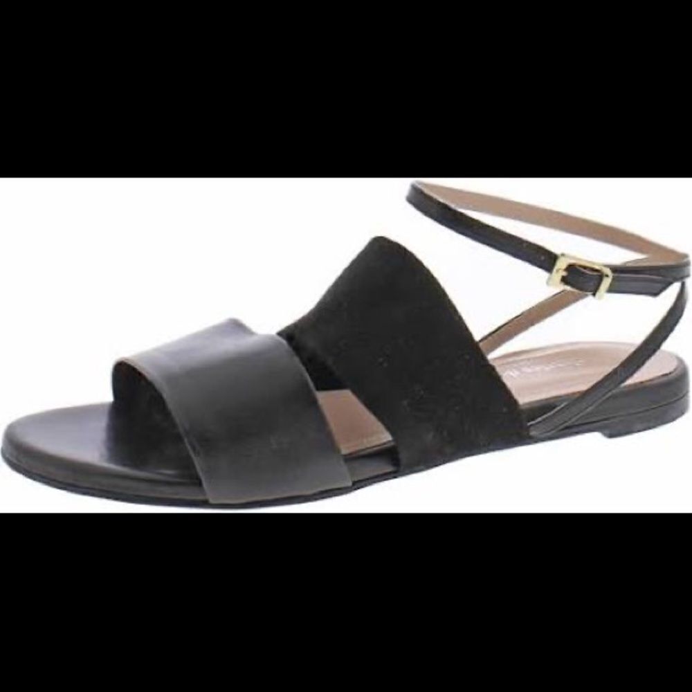CHARLES DAVID SALLY LEATHER ANKLE STRAP SLINGBACK SANDALS NEW SIZE 8 NWOB